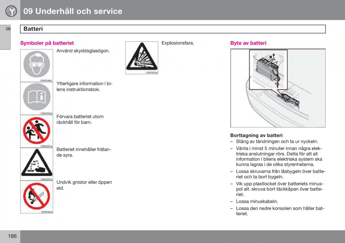 Volvo S60 I 1 instruktionsbok / page 187