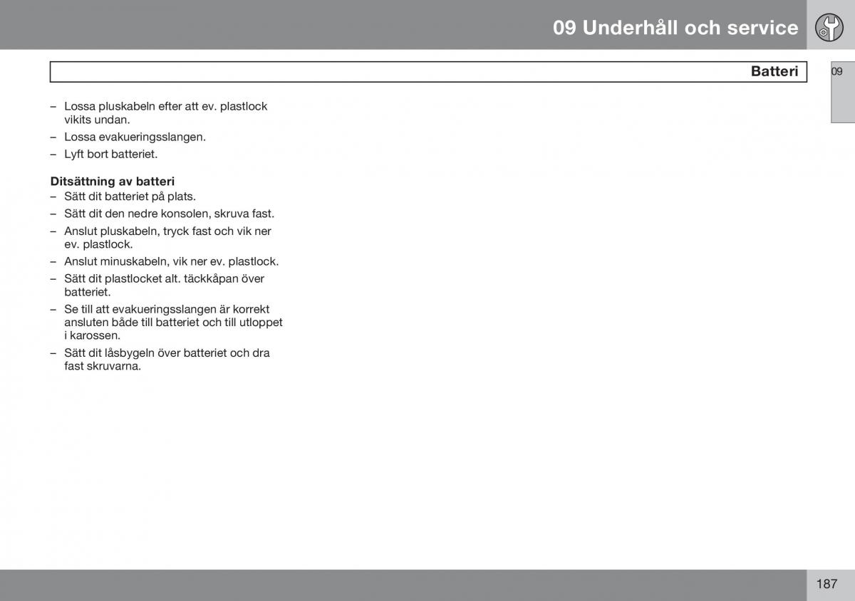 Volvo S60 I 1 instruktionsbok / page 188