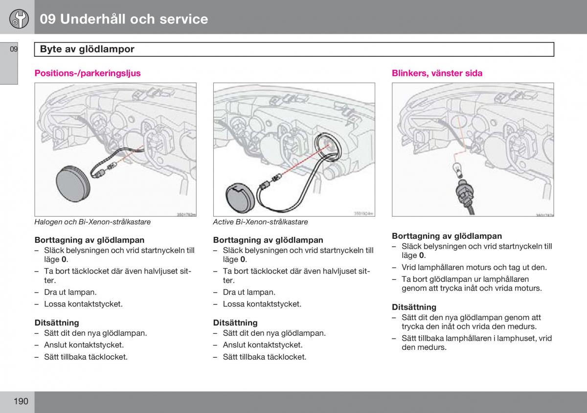 Volvo S60 I 1 instruktionsbok / page 191