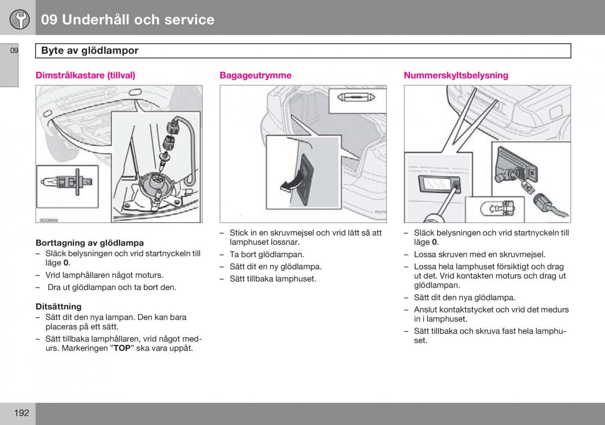 Volvo S60 I 1 instruktionsbok / page 193