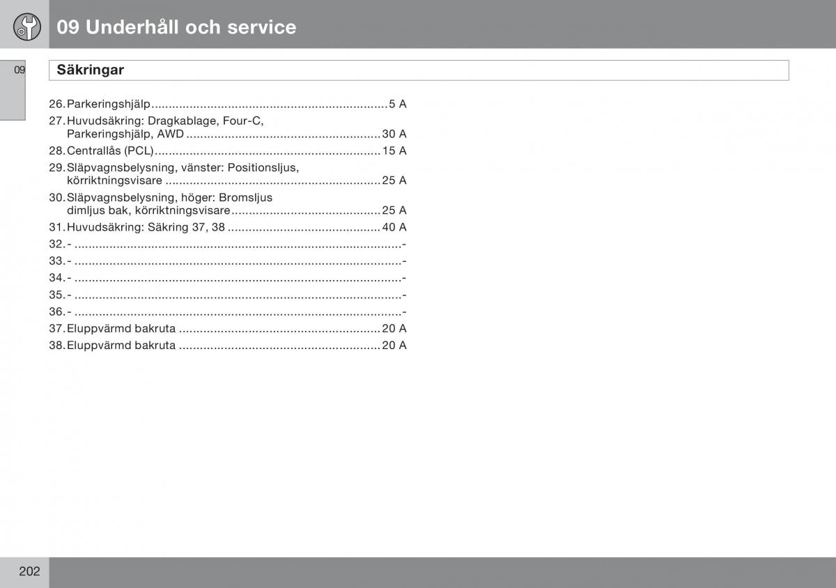 Volvo S60 I 1 instruktionsbok / page 203