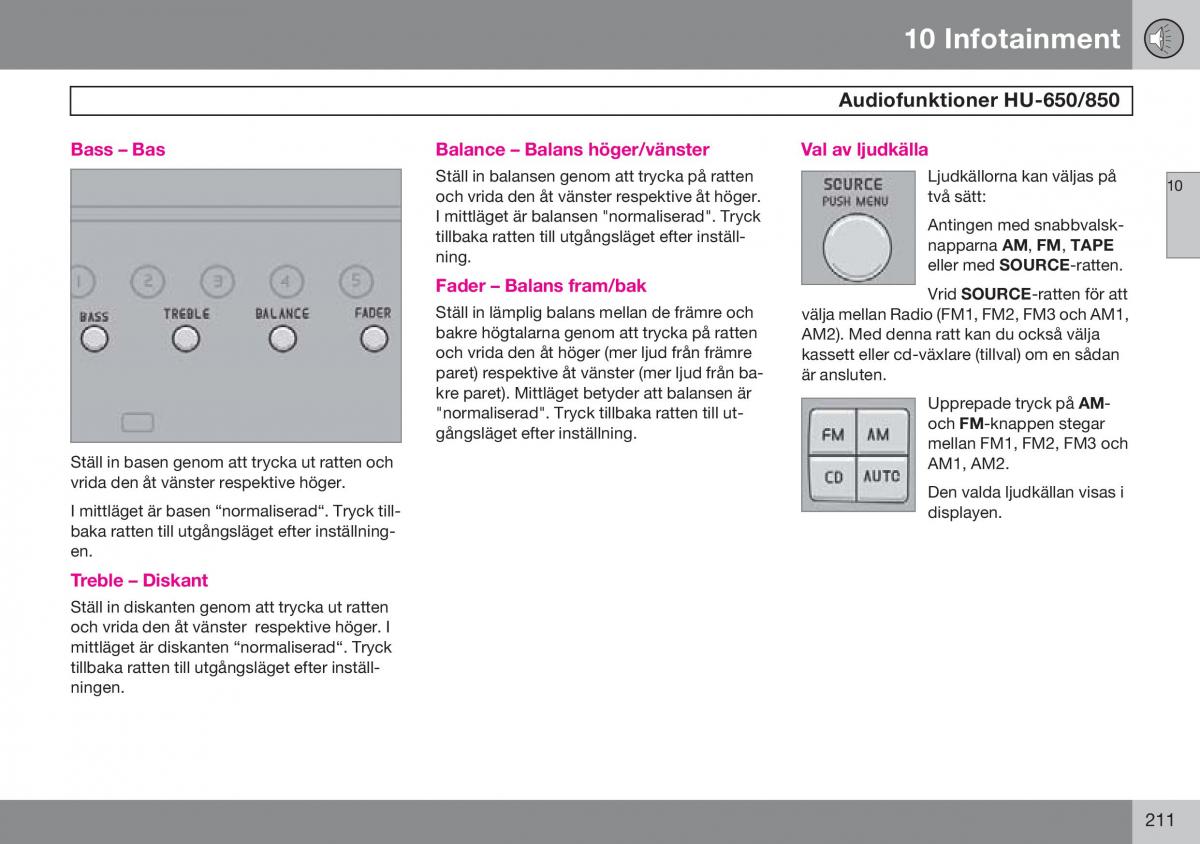 Volvo S60 I 1 instruktionsbok / page 212