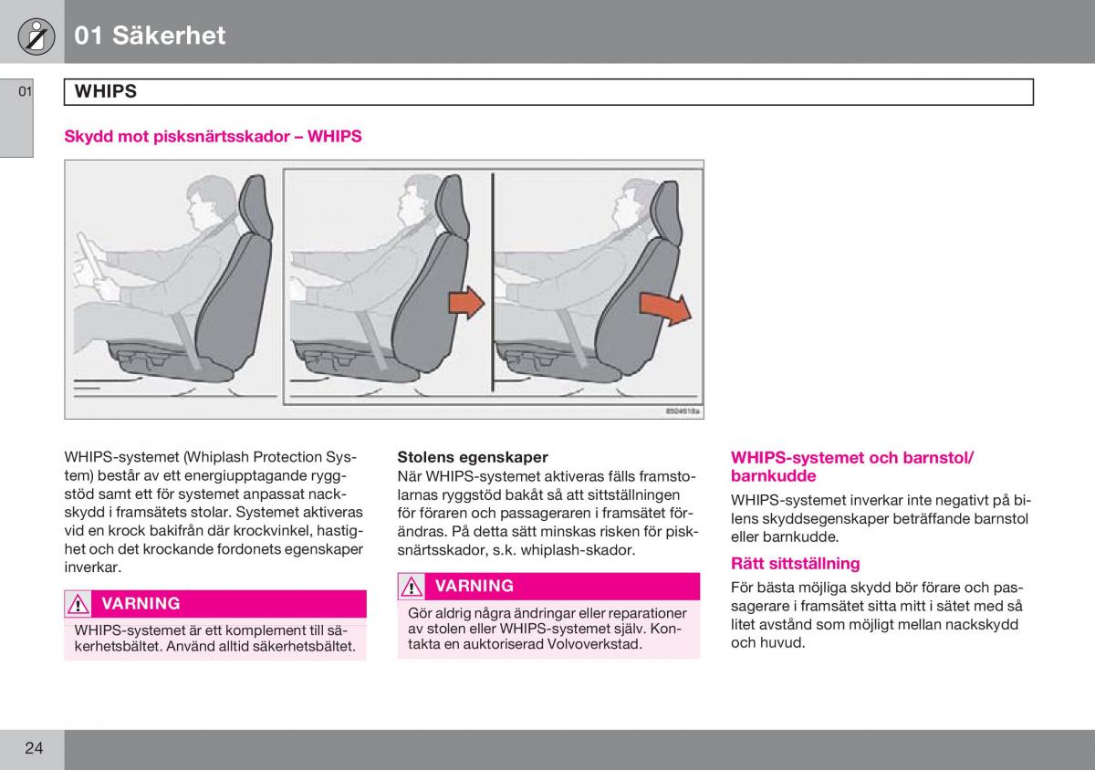 Volvo S60 I 1 instruktionsbok / page 25