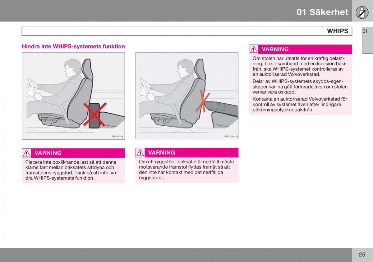 Volvo S60 I 1 instruktionsbok / page 26