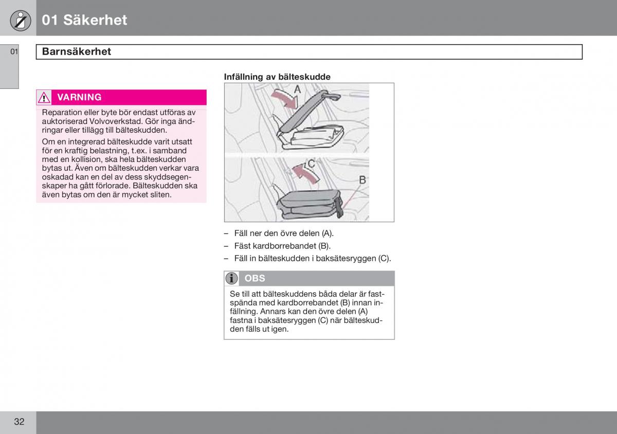 Volvo S60 I 1 instruktionsbok / page 33