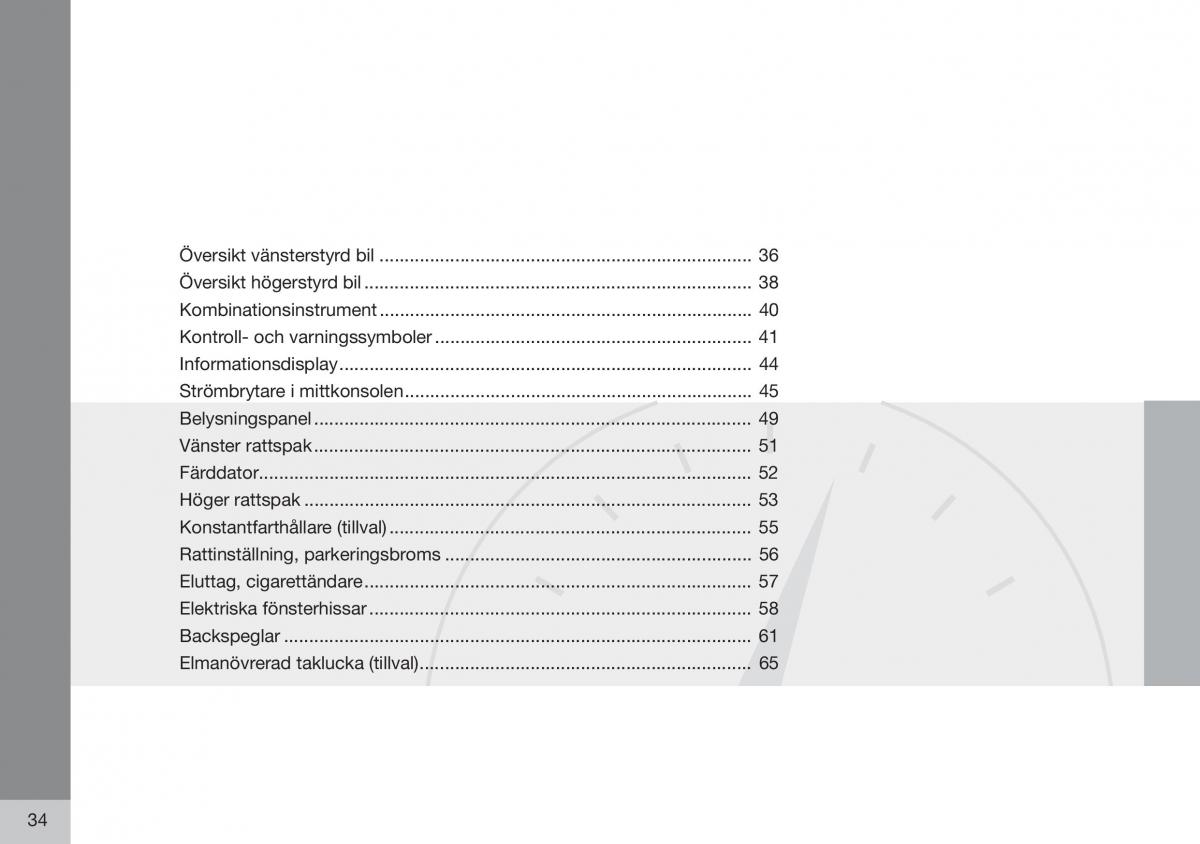 Volvo S60 I 1 instruktionsbok / page 35