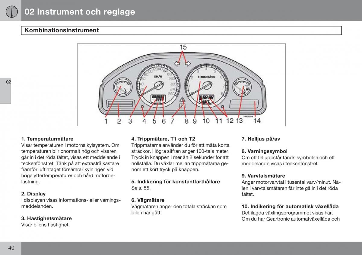 Volvo S60 I 1 instruktionsbok / page 41