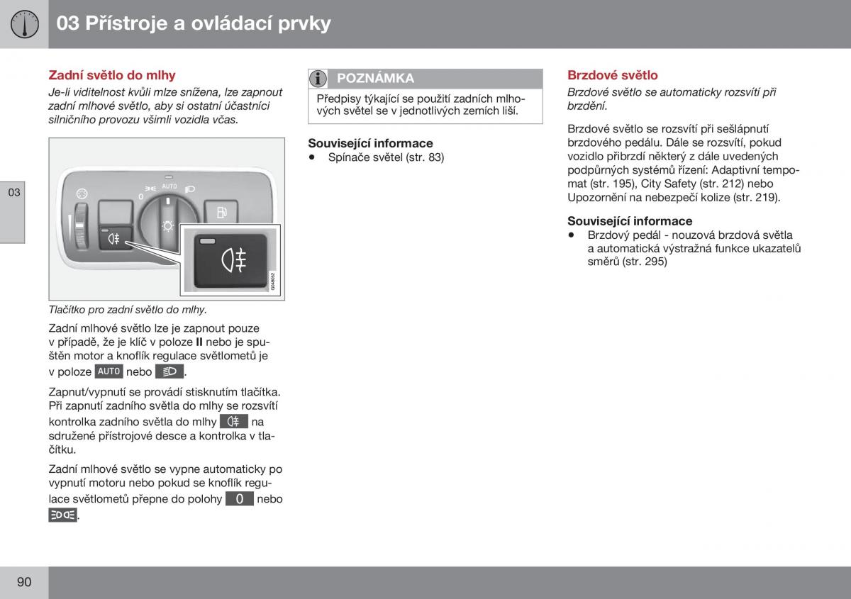 Volvo S60 II 2 navod k obsludze / page 92