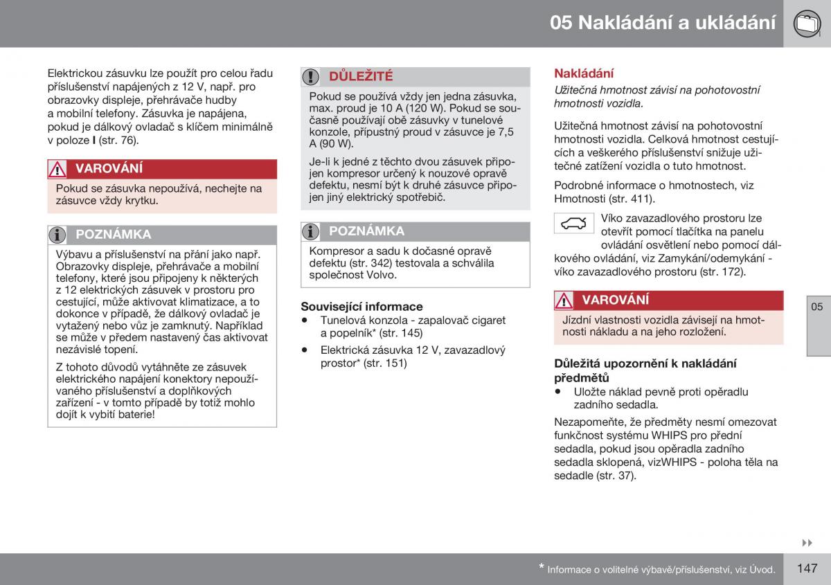 Volvo S60 II 2 navod k obsludze / page 149