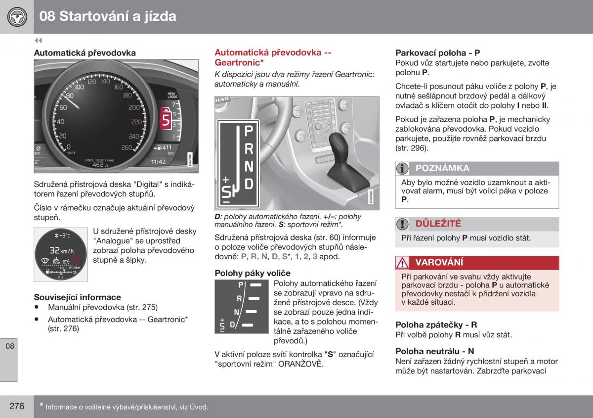 Volvo S60 II 2 navod k obsludze / page 278