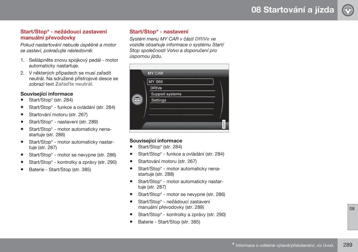 Volvo S60 II 2 navod k obsludze / page 291