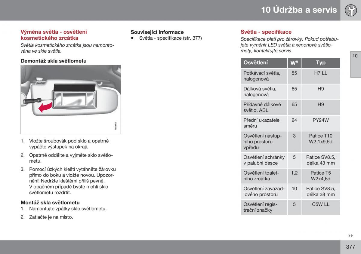 Volvo S60 II 2 navod k obsludze / page 379