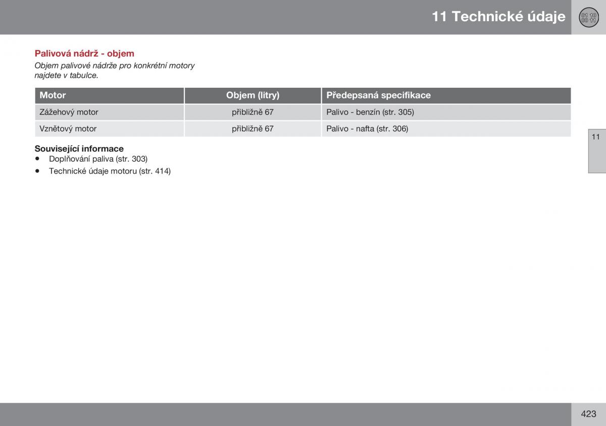 Volvo S60 II 2 navod k obsludze / page 425