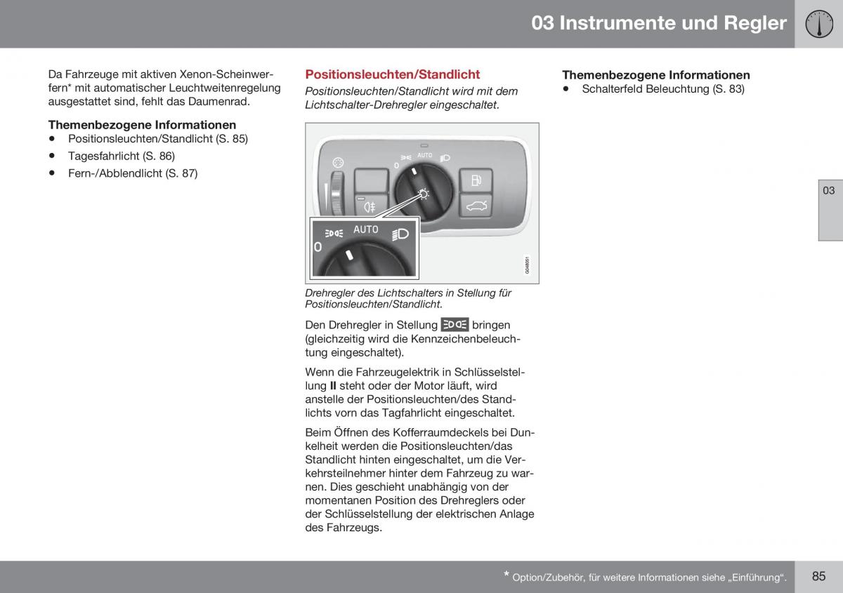 Volvo S60 II 2 Handbuch / page 87