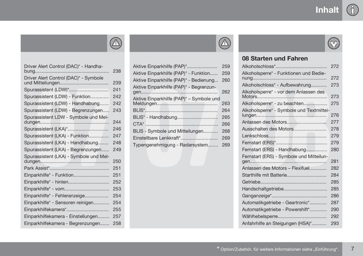 Volvo S60 II 2 Handbuch / page 9