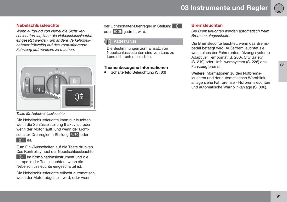 Volvo S60 II 2 Handbuch / page 93