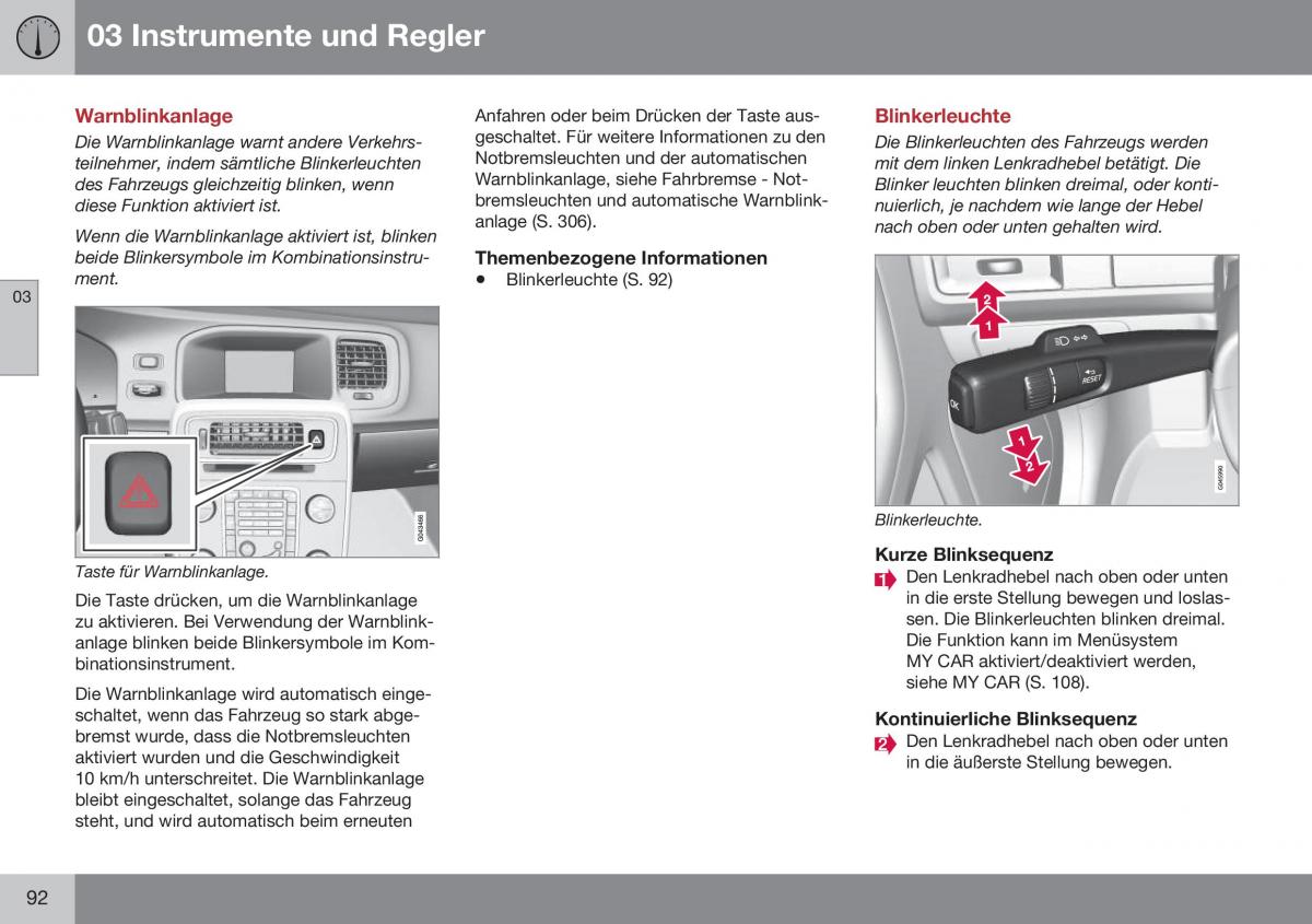 Volvo S60 II 2 Handbuch / page 94