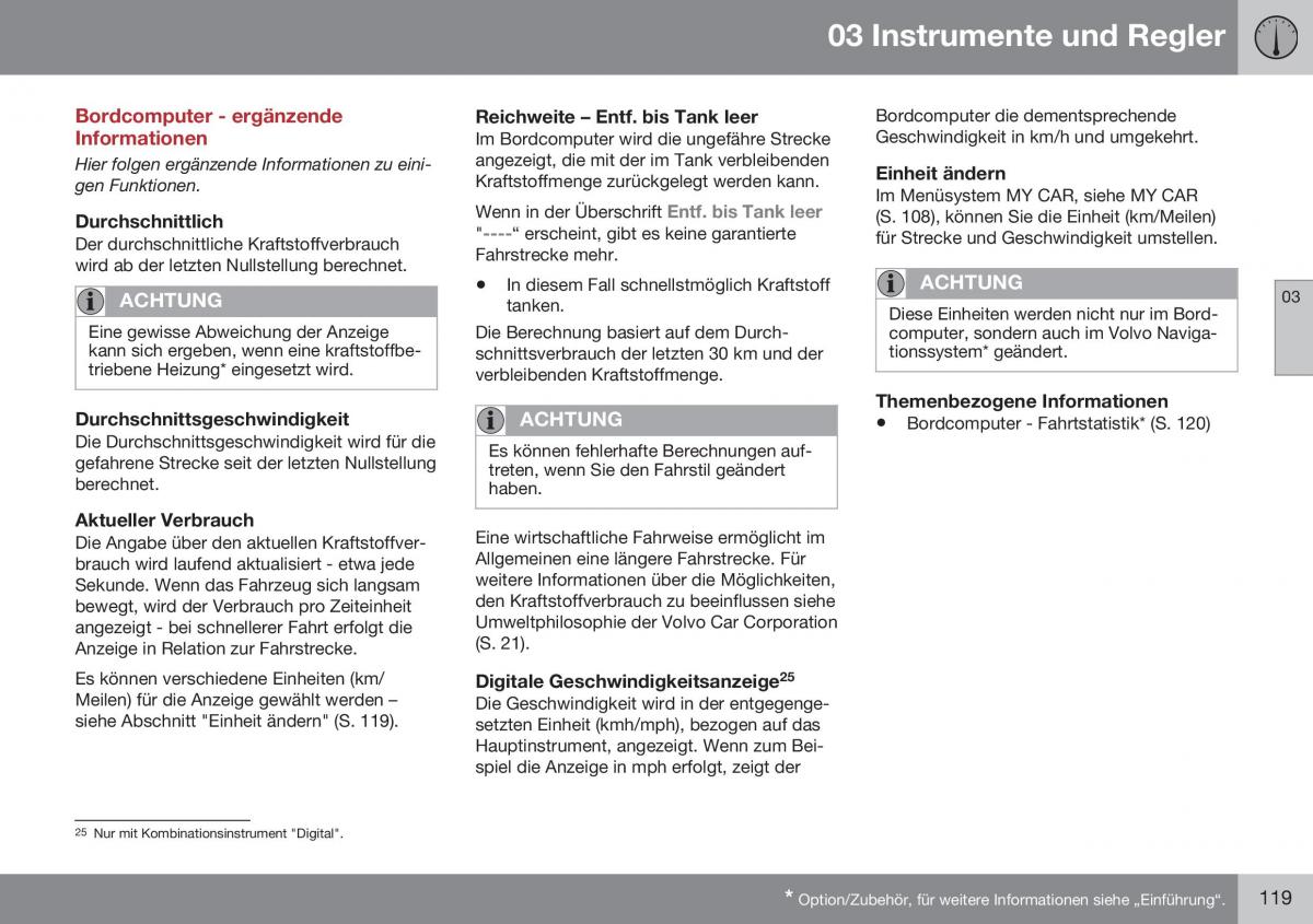 Volvo S60 II 2 Handbuch / page 121