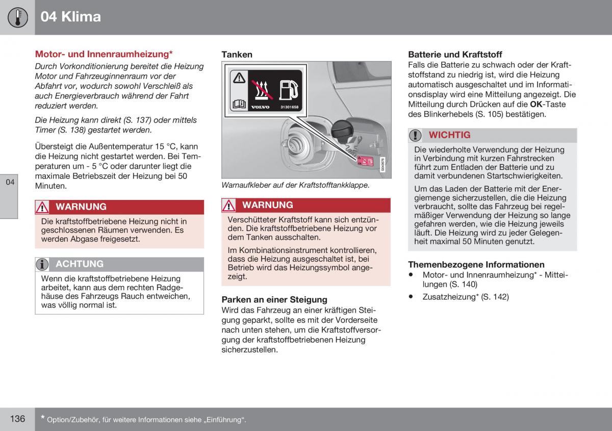 Volvo S60 II 2 Handbuch / page 138