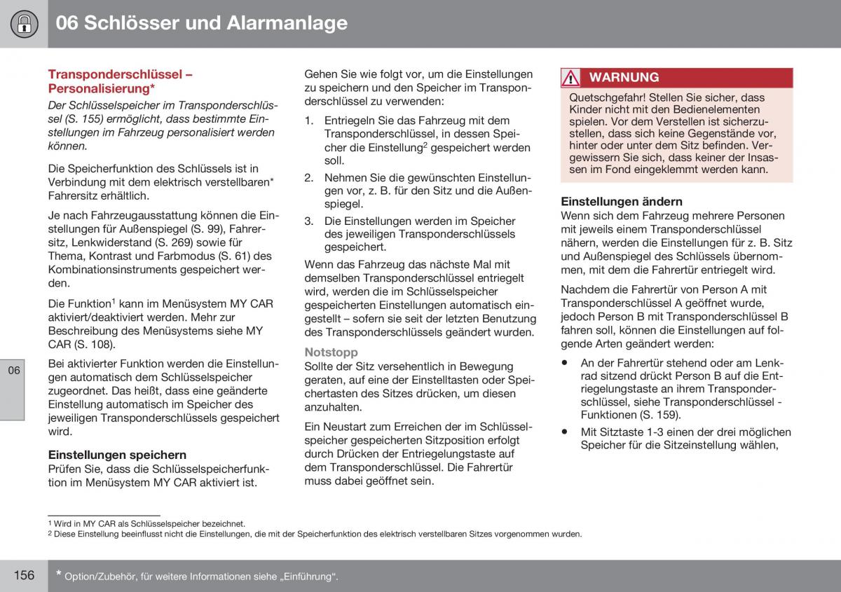 Volvo S60 II 2 Handbuch / page 158