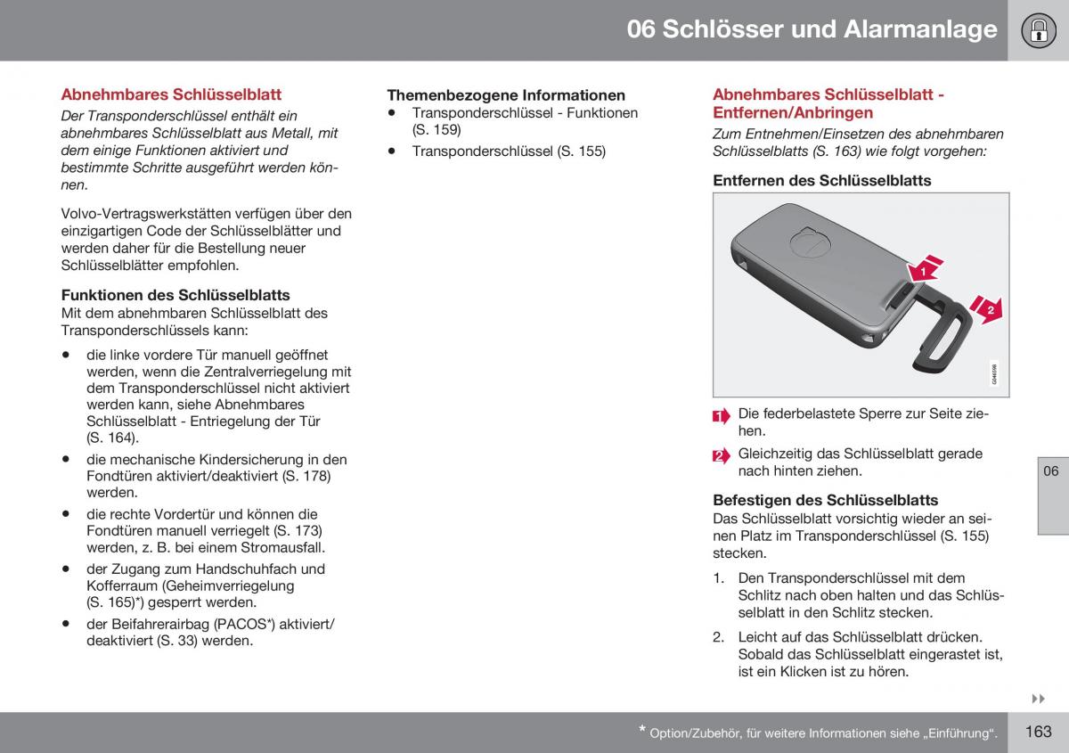 Volvo S60 II 2 Handbuch / page 165