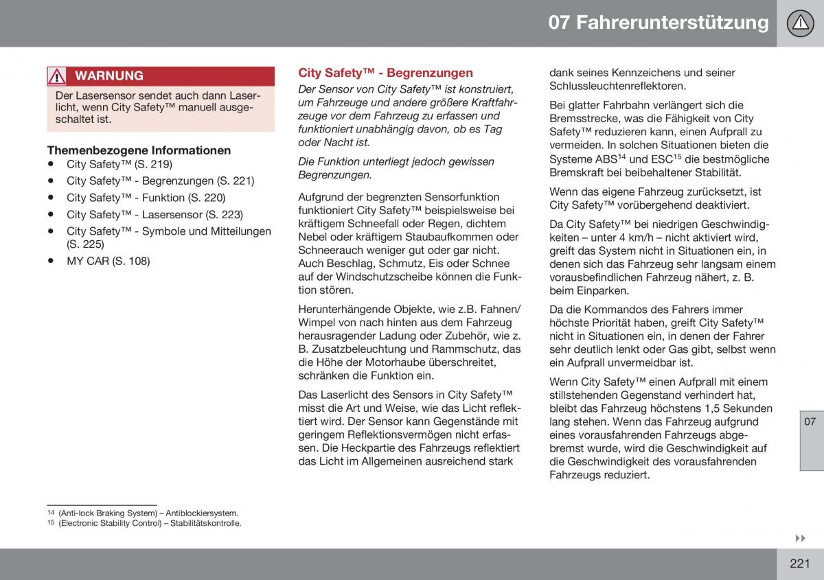 Volvo S60 II 2 Handbuch / page 223