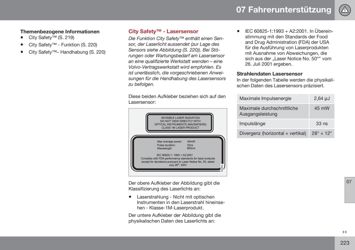 Volvo S60 II 2 Handbuch / page 225