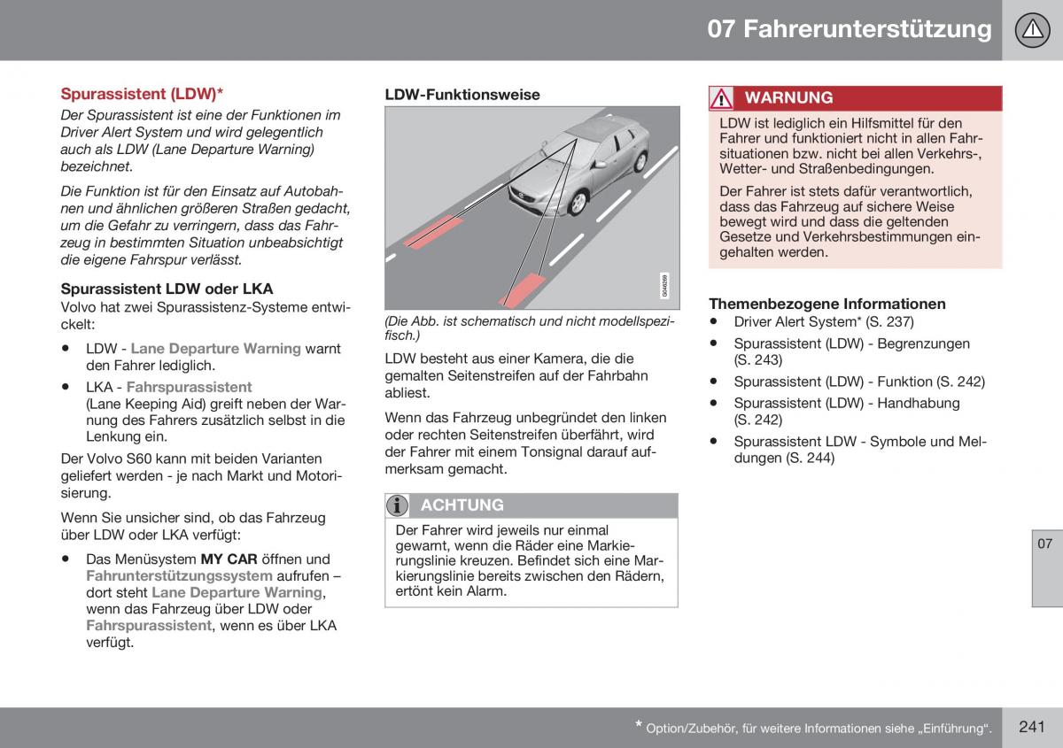 Volvo S60 II 2 Handbuch / page 243