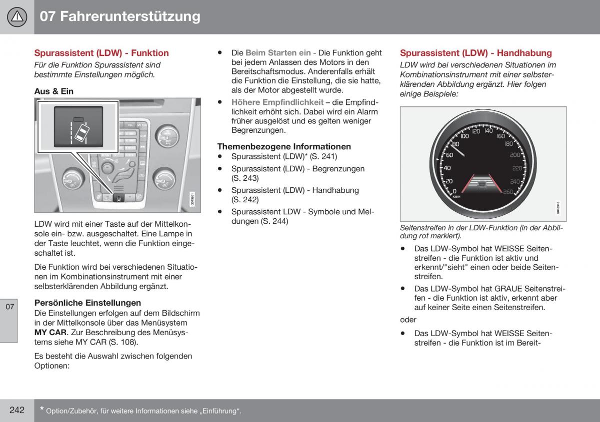 Volvo S60 II 2 Handbuch / page 244