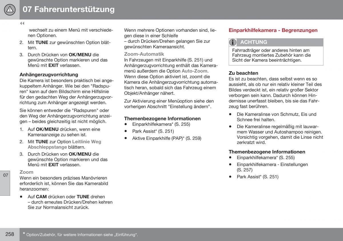 Volvo S60 II 2 Handbuch / page 260