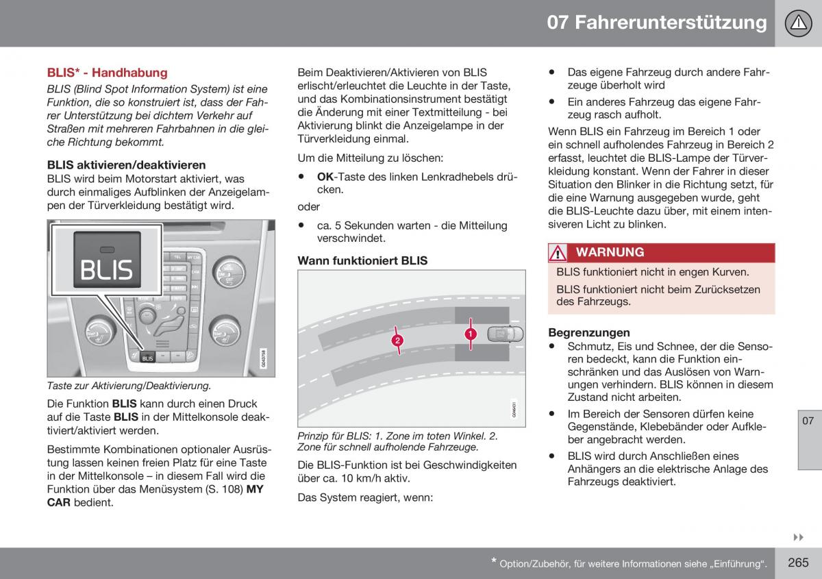 Volvo S60 II 2 Handbuch / page 267