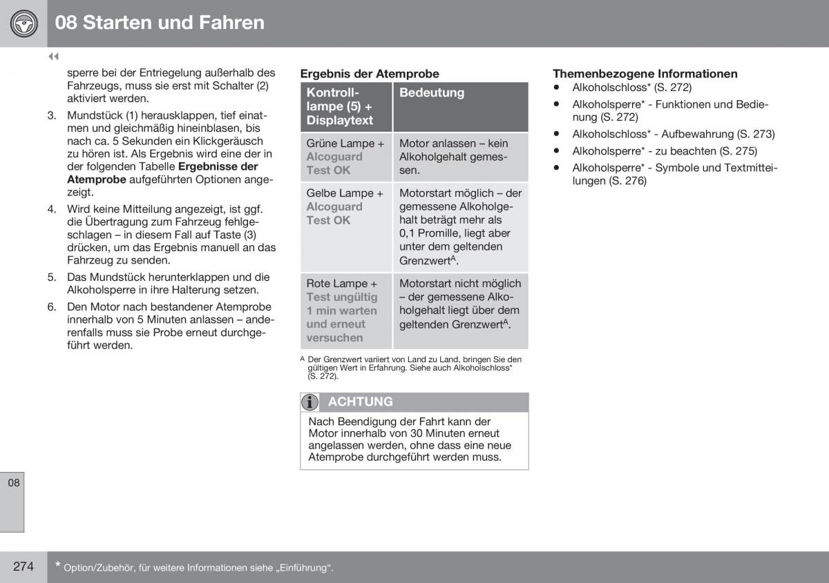 Volvo S60 II 2 Handbuch / page 276