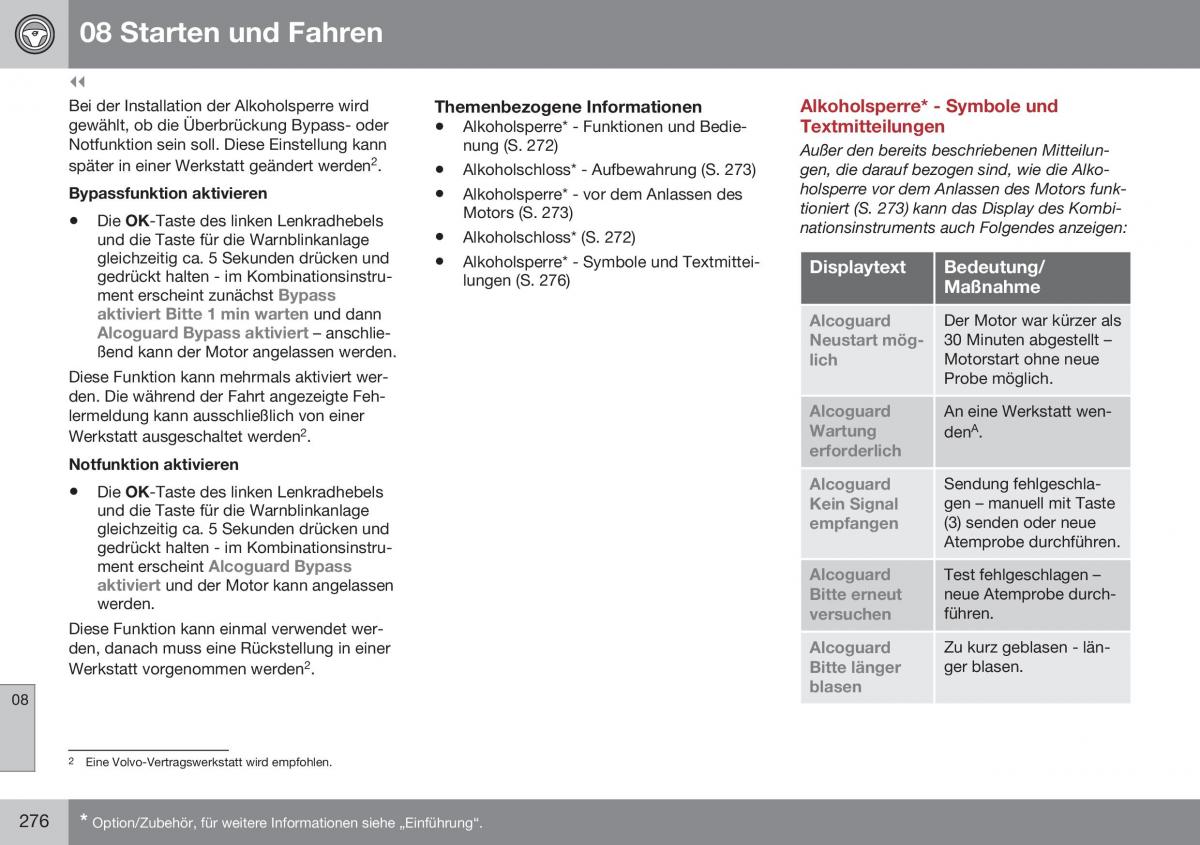 Volvo S60 II 2 Handbuch / page 278