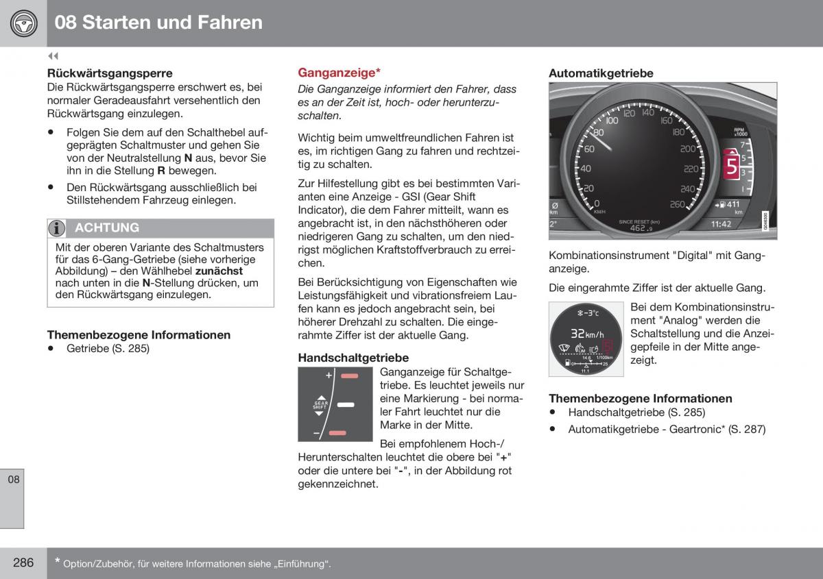 Volvo S60 II 2 Handbuch / page 288