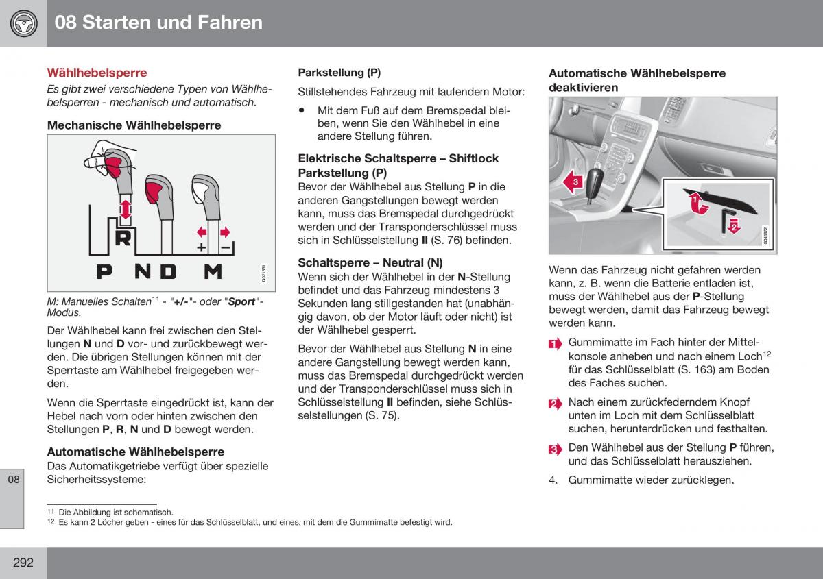 Volvo S60 II 2 Handbuch / page 294