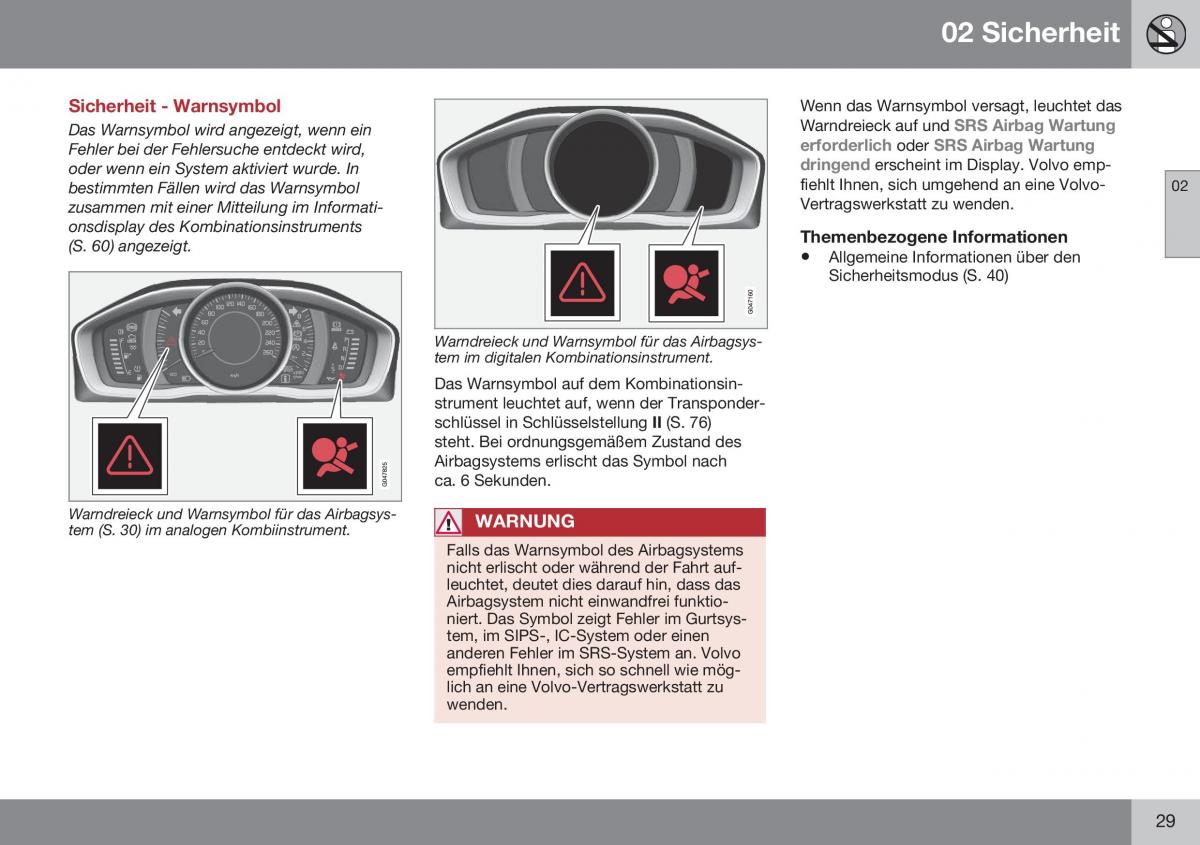 Volvo S60 II 2 Handbuch / page 31