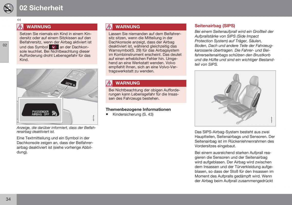 Volvo S60 II 2 Handbuch / page 36