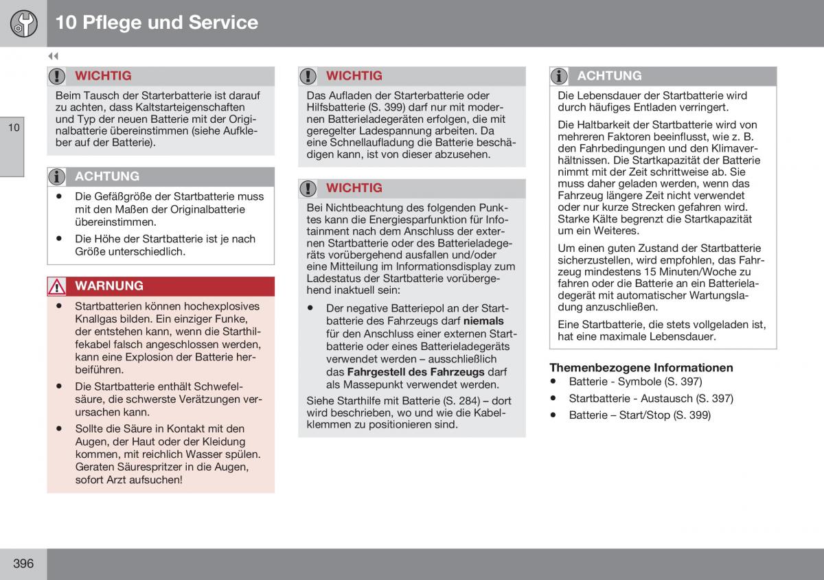 Volvo S60 II 2 Handbuch / page 398