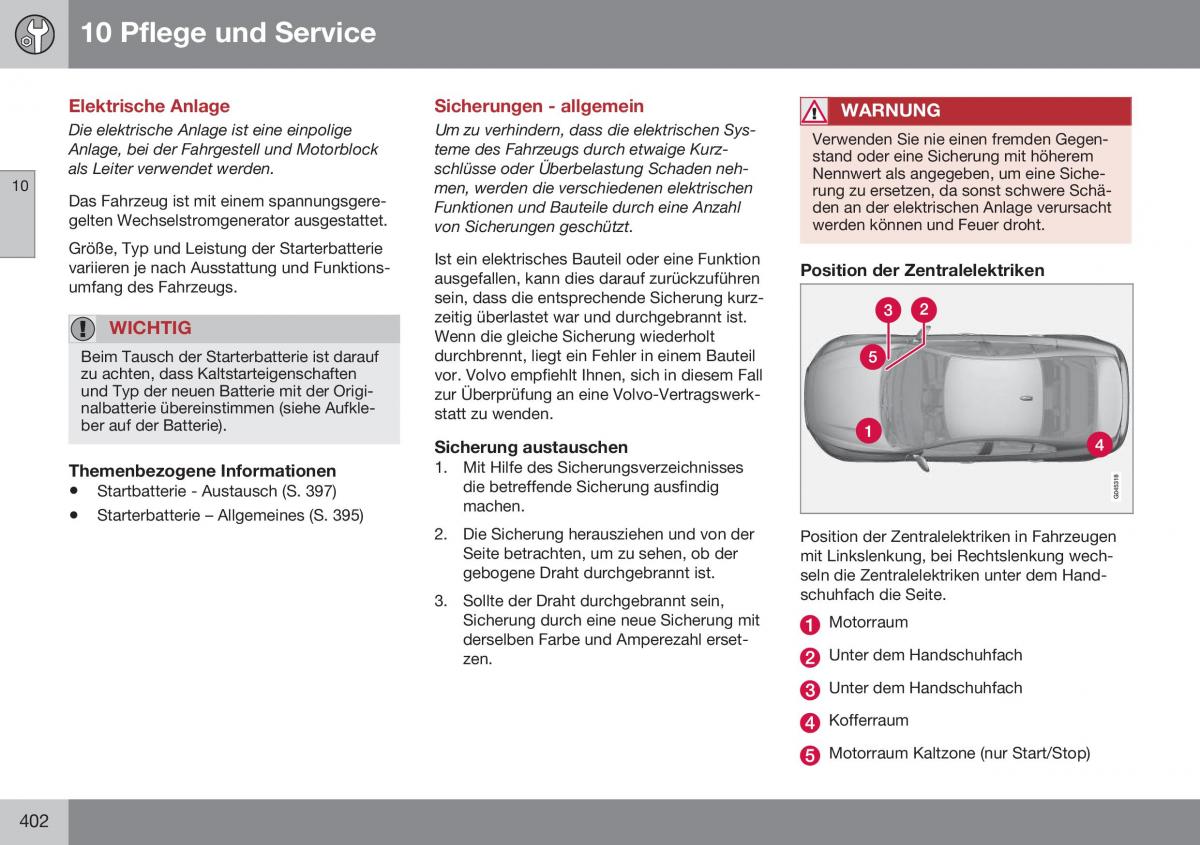 Volvo S60 II 2 Handbuch / page 404