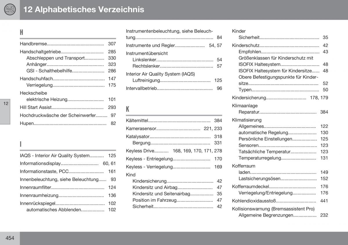 Volvo S60 II 2 Handbuch / page 456