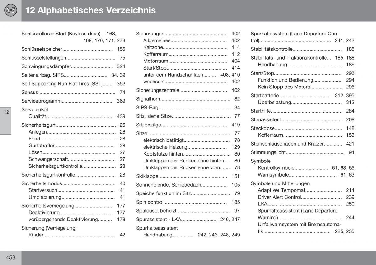 Volvo S60 II 2 Handbuch / page 460