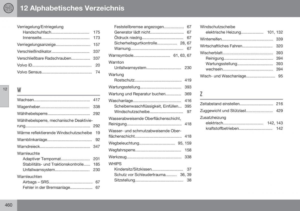 Volvo S60 II 2 Handbuch / page 462