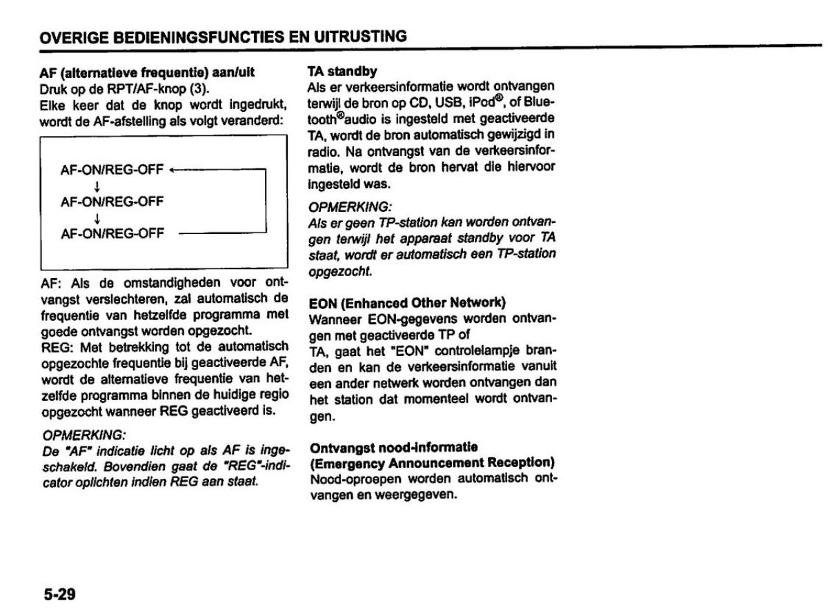 Suzuki Swift IV 4 handleiding / page 185