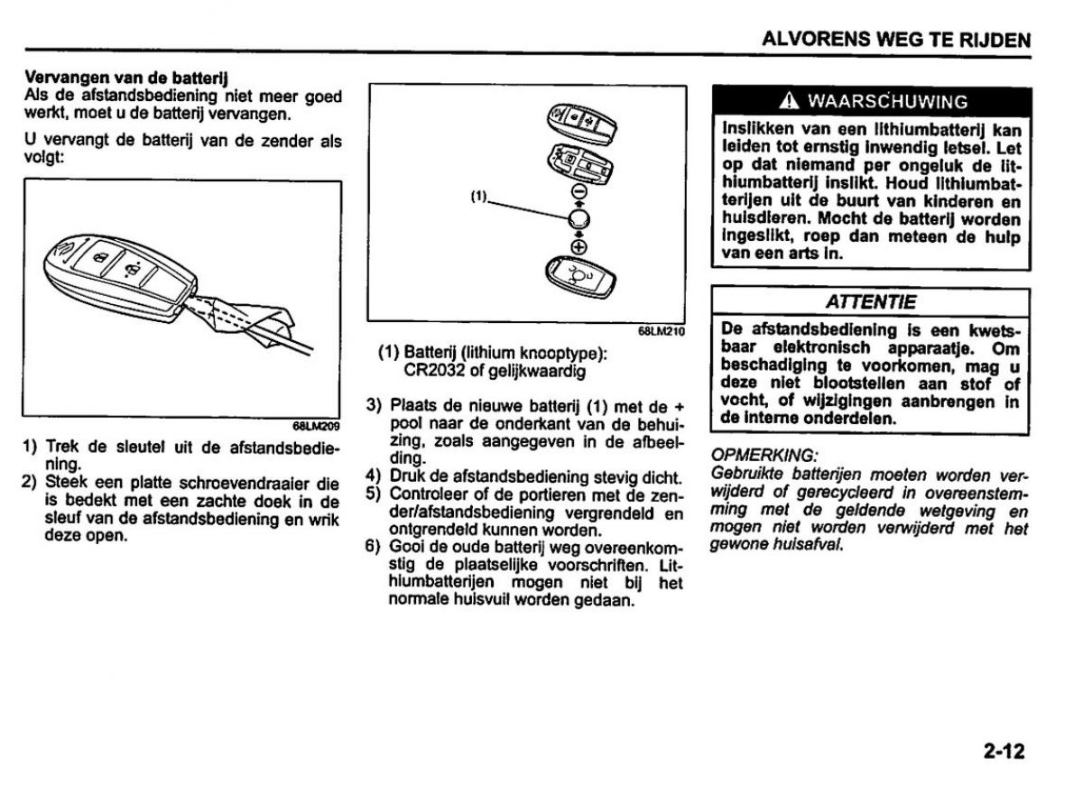 Suzuki Swift IV 4 handleiding / page 32