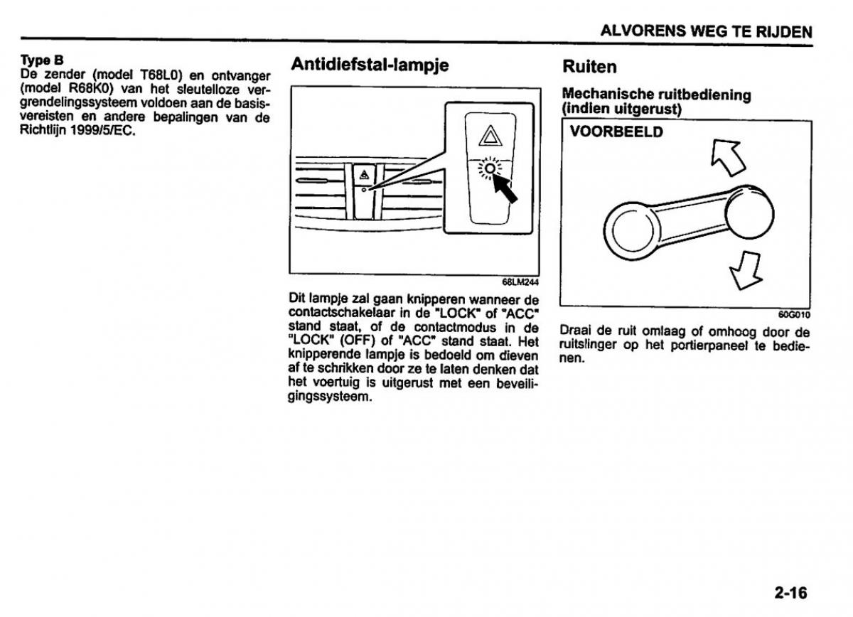 Suzuki Swift IV 4 handleiding / page 36