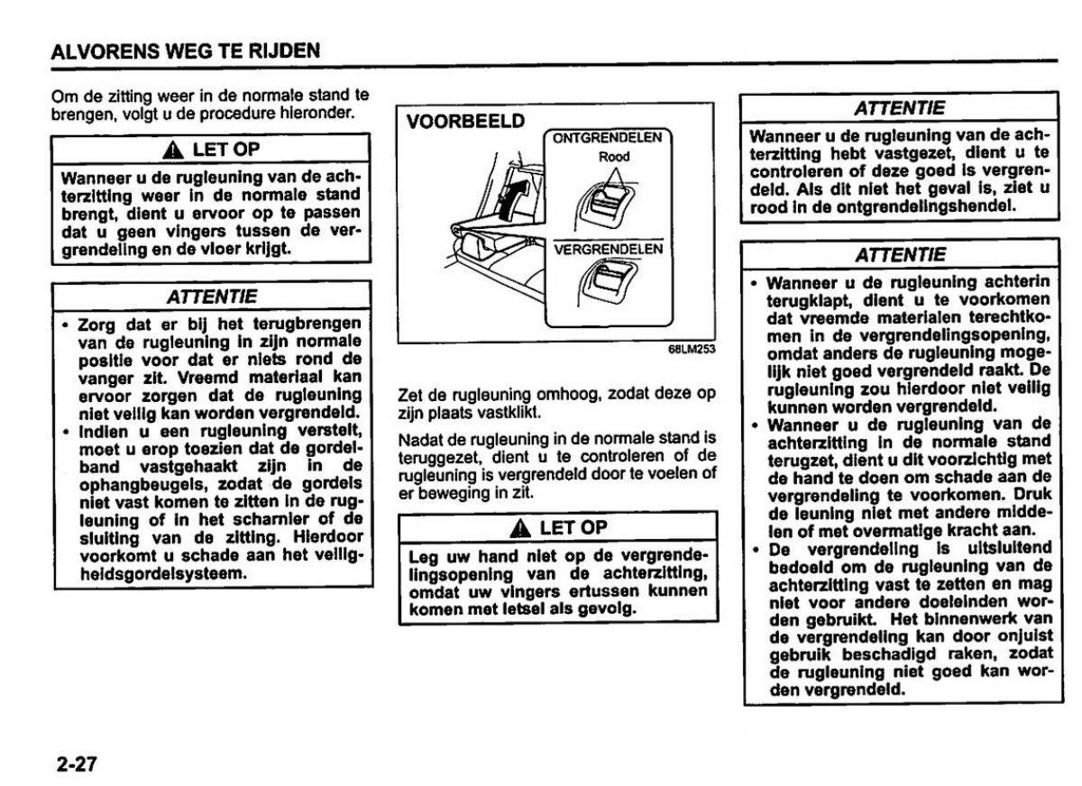 Suzuki Swift IV 4 handleiding / page 47