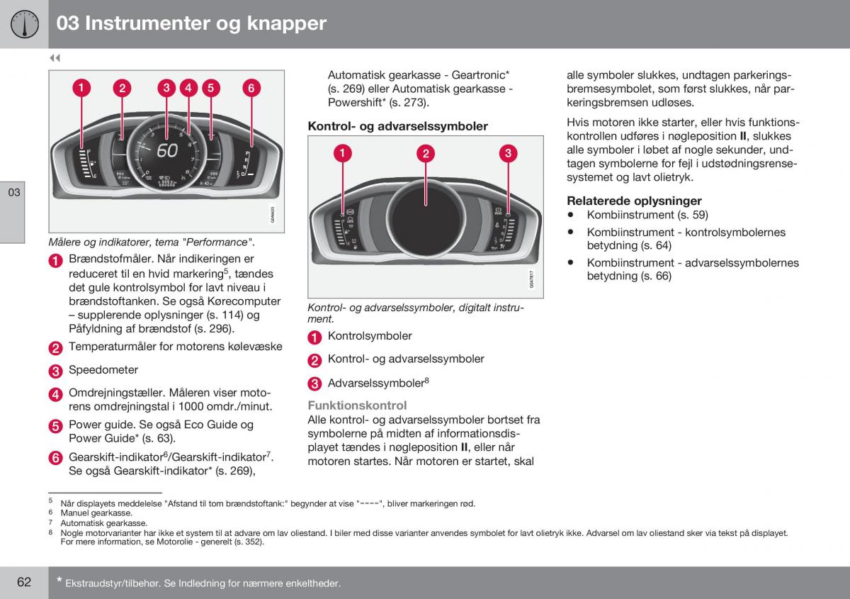 Volvo S60 II 2 Bilens instruktionsbog / page 64