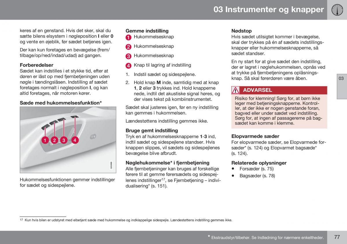 Volvo S60 II 2 Bilens instruktionsbog / page 79