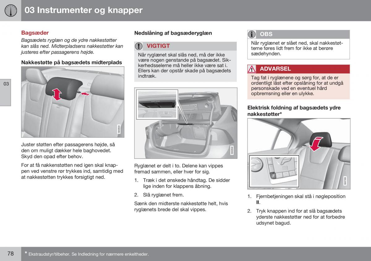 Volvo S60 II 2 Bilens instruktionsbog / page 80