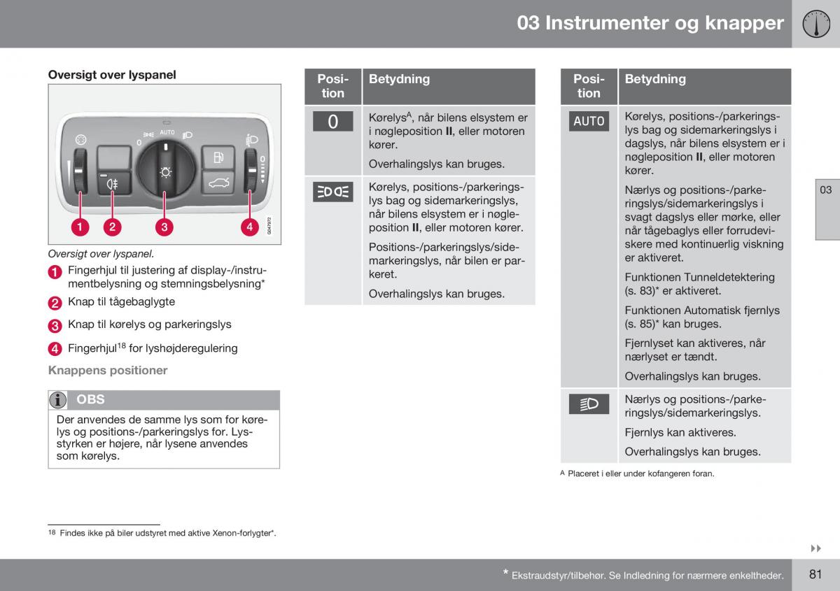 Volvo S60 II 2 Bilens instruktionsbog / page 83